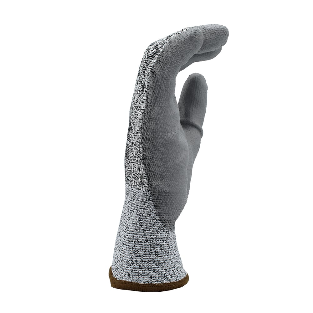 Cordova Valor™ Salt & Pepper HPPE PU Coated Gloves, ANSI A2, 1 pair - Gorvex.com