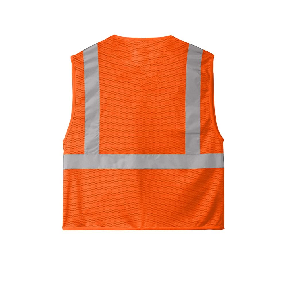 CornerStone CSV101 Economy Mesh Zippered Vest - Gorvex.com