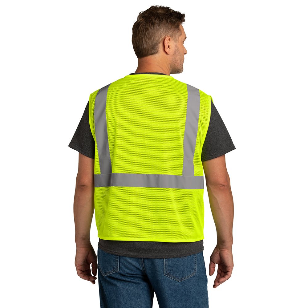 CornerStone CSV101 Economy Mesh Zippered Vest - Gorvex.com