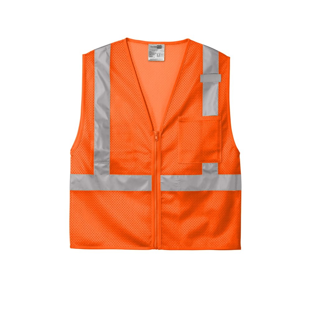 CornerStone CSV102 Class 2 Mesh Zippered Vest - Gorvex.com