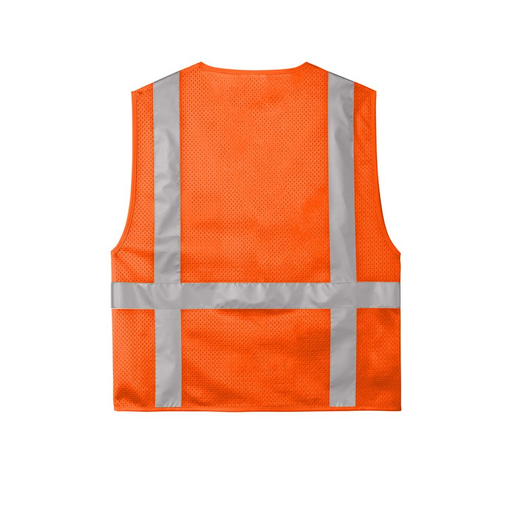 CornerStone CSV104 Class 2 Mesh Six - Pocket Zippered Vest - Gorvex.com
