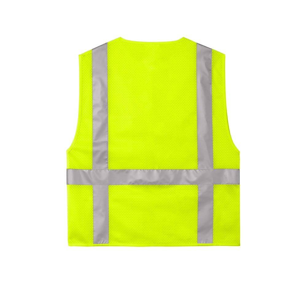 CornerStone CSV104 Class 2 Mesh Six - Pocket Zippered Vest - Gorvex.com