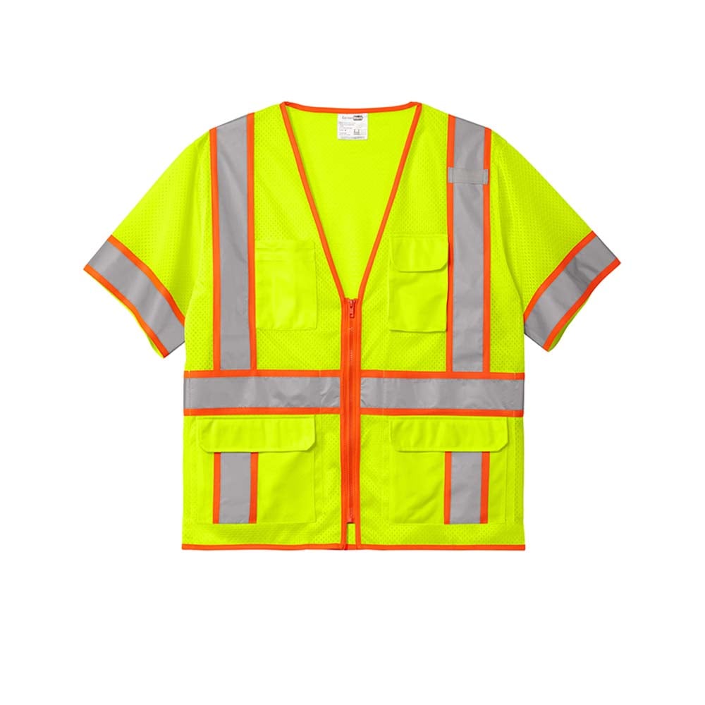 CornerStone CSV106 Surveyor Two - Tone Short Sleeve Vest - Gorvex.com