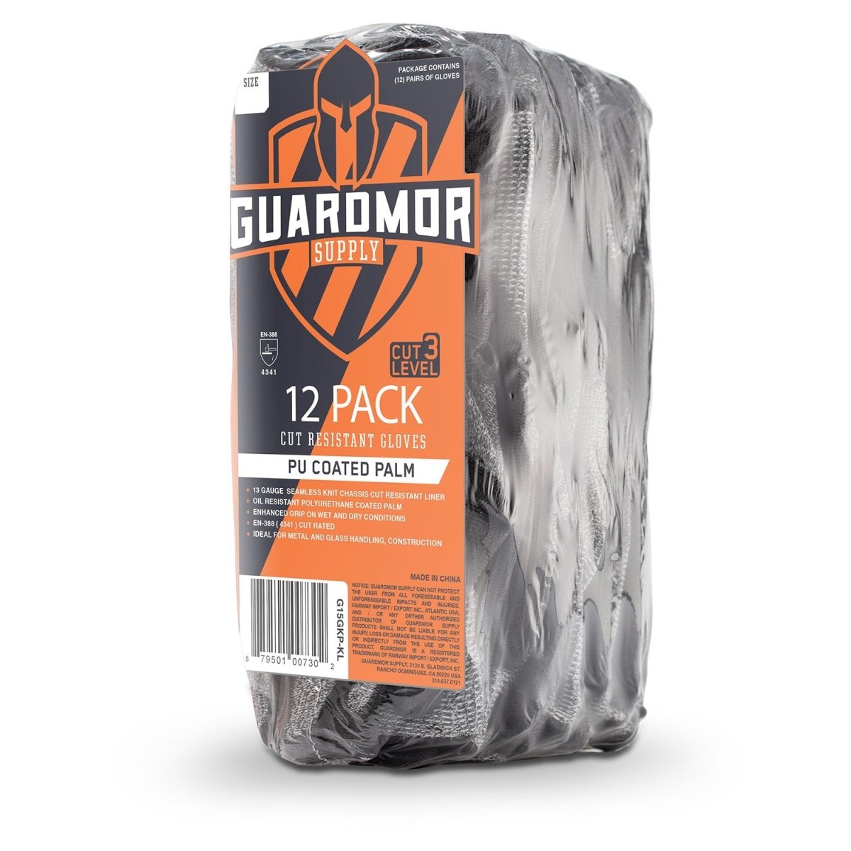Cut Resistant with PU Palm - 12 Pack - Gorvex.com