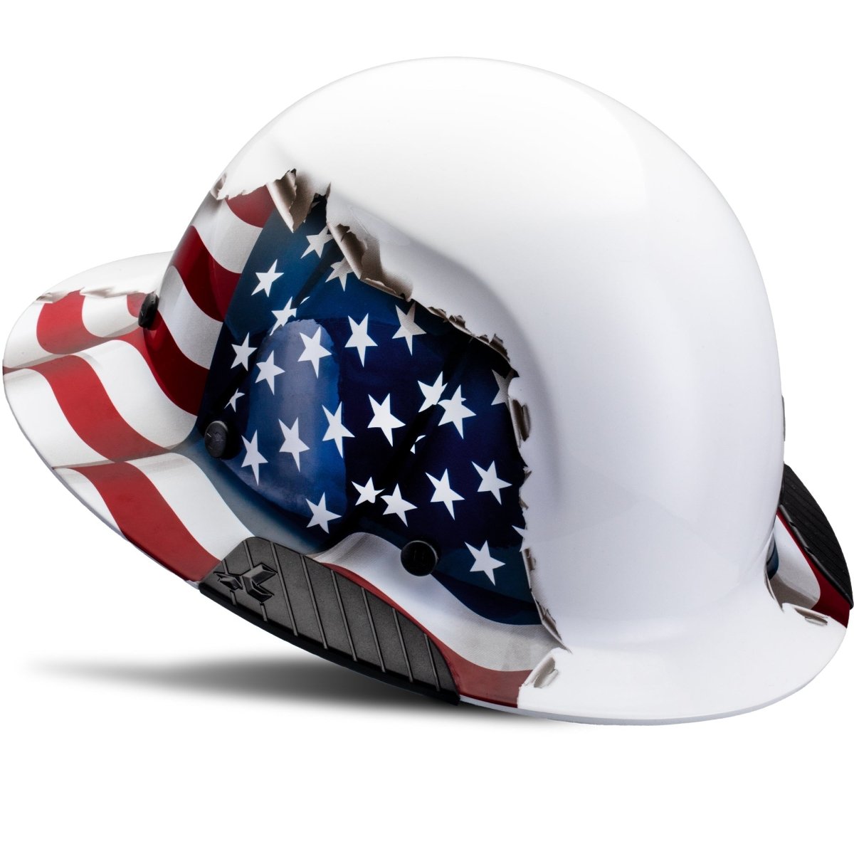 DAX American Flag Full Brim Hard Hat - Gorvex.com