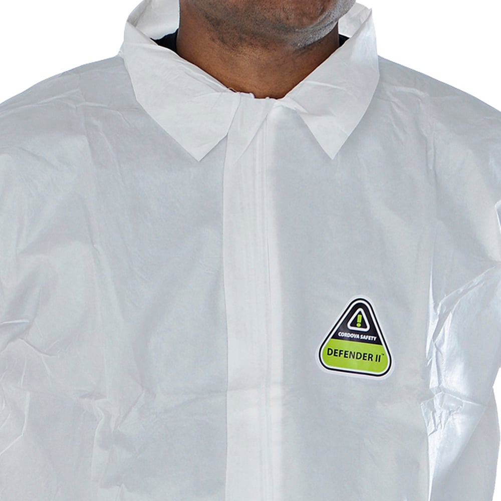 DEFENDER II™ Microporous Coverall, Elastic Waist, Wrist & Ankle, 1 case (25 pieces) - Gorvex.com