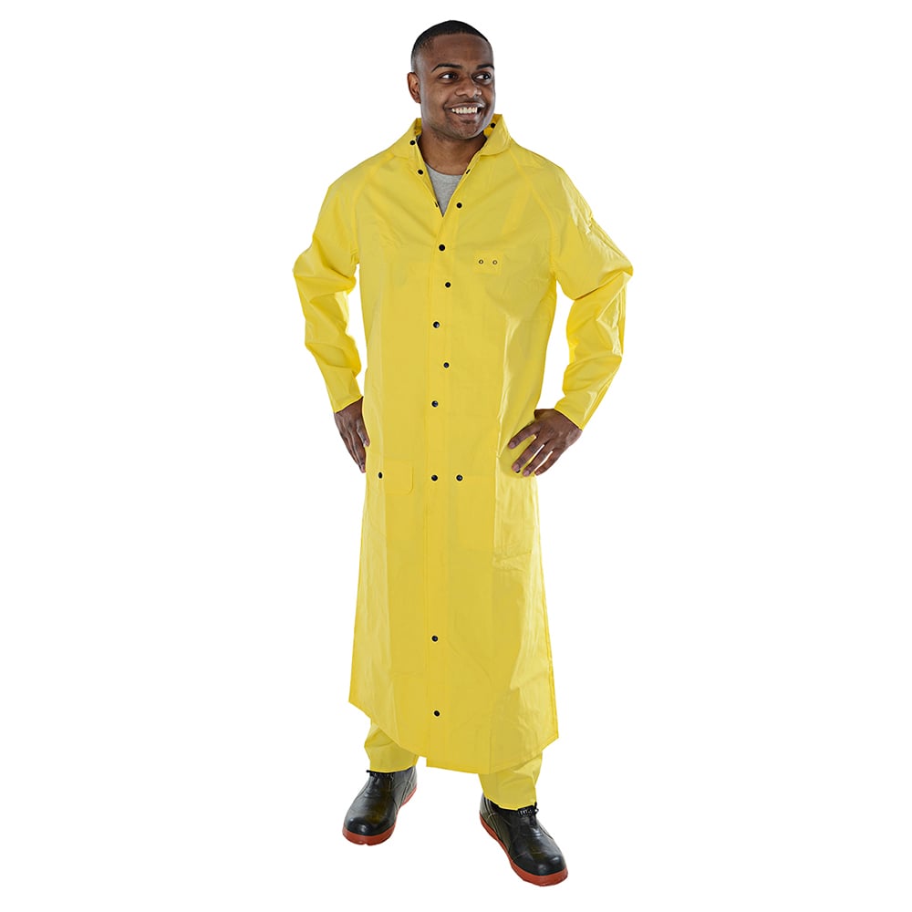 Defiance FR™ Two - Piece Rain Coat with Storm Fly Front and Snap Closure - Gorvex.com