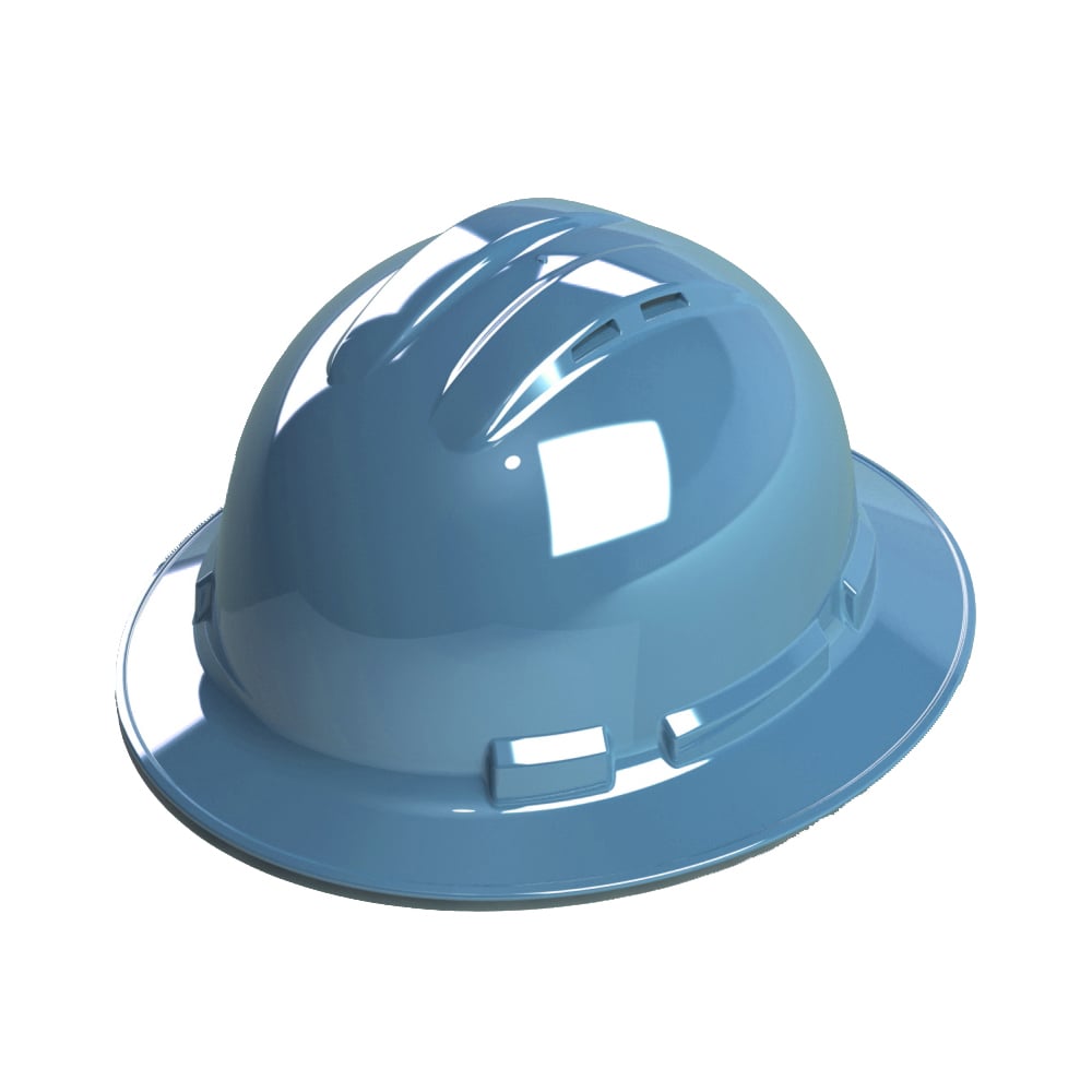 Duo Safety™ Vented Full Brim Hard Hat with 4 Point Suspension - Gorvex.com