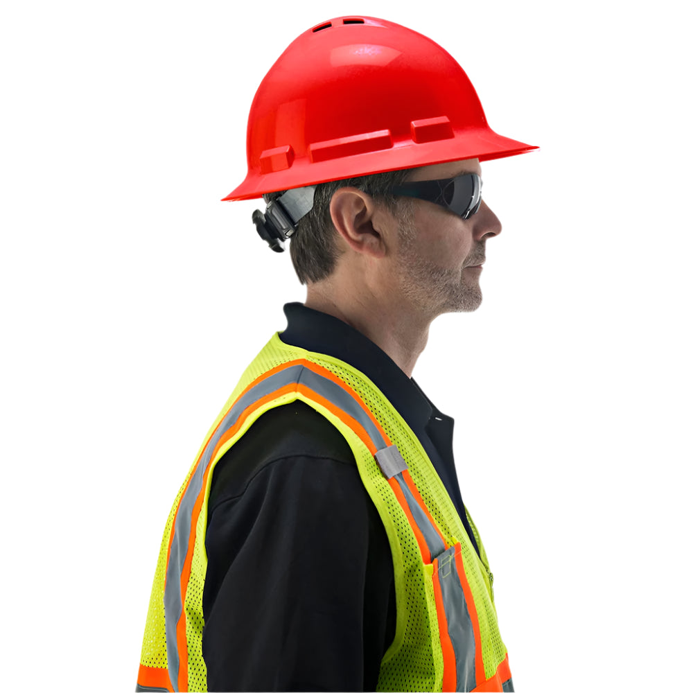Duo Safety™ Vented Full Brim Hard Hat with 4 Point Suspension - Gorvex.com