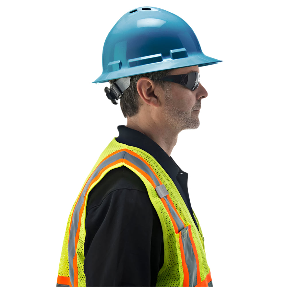 Duo Safety™ Vented Full Brim Hard Hat with 4 Point Suspension - Gorvex.com