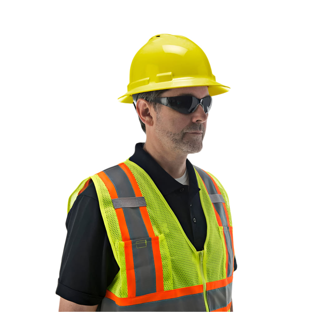 Duo Safety™ Vented Full Brim Hard Hat with 4 Point Suspension - Gorvex.com