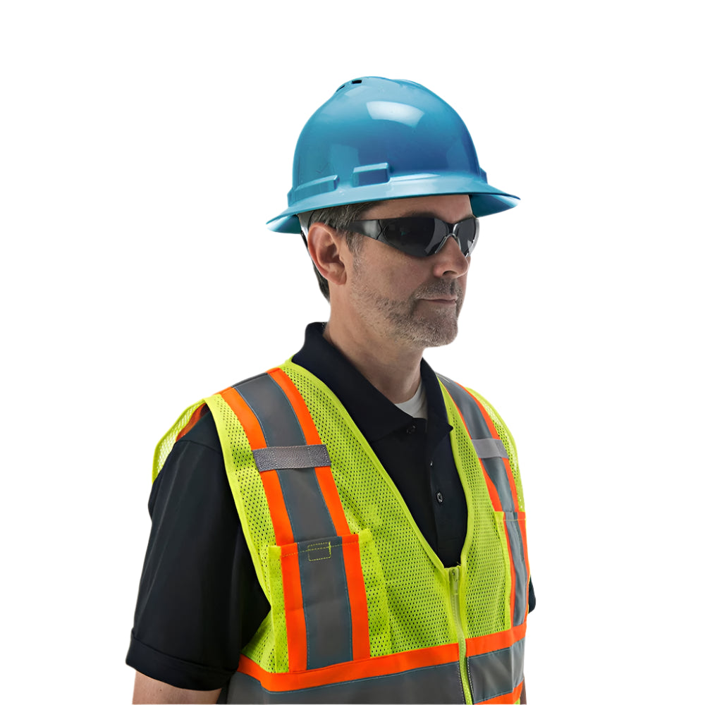 Duo Safety™ Vented Full Brim Hard Hat with 4 Point Suspension - Gorvex.com