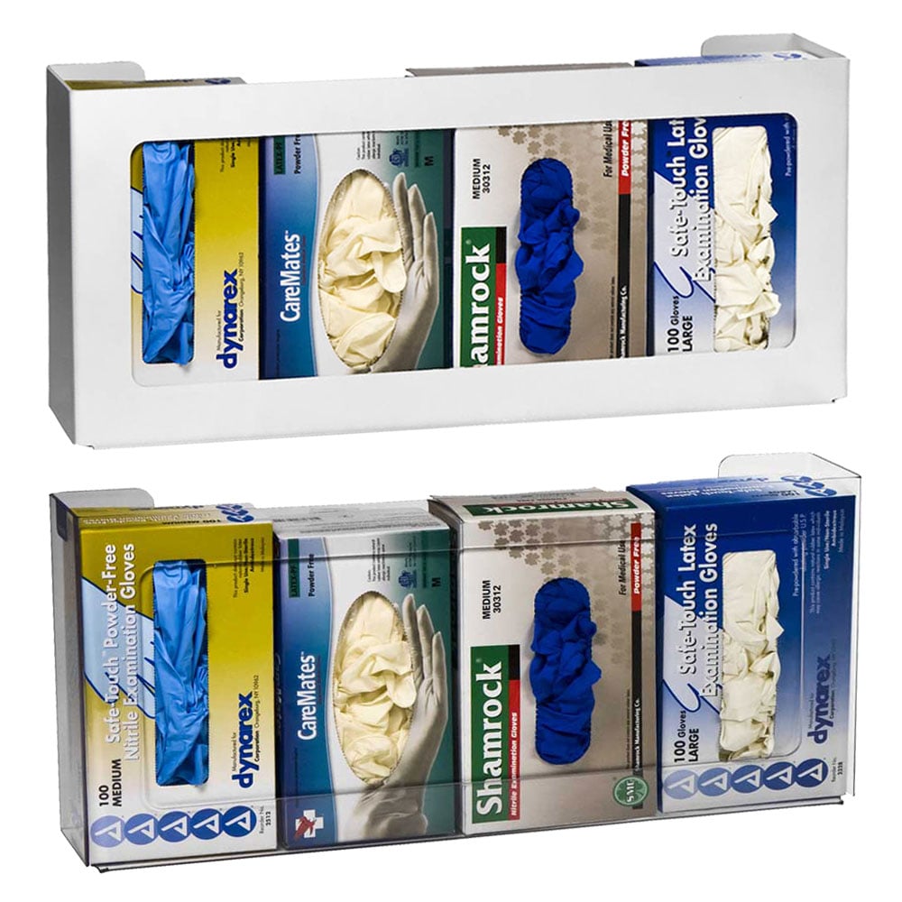 Easy Access Plastic Glove Dispenser, 4 Boxes - Gorvex.com