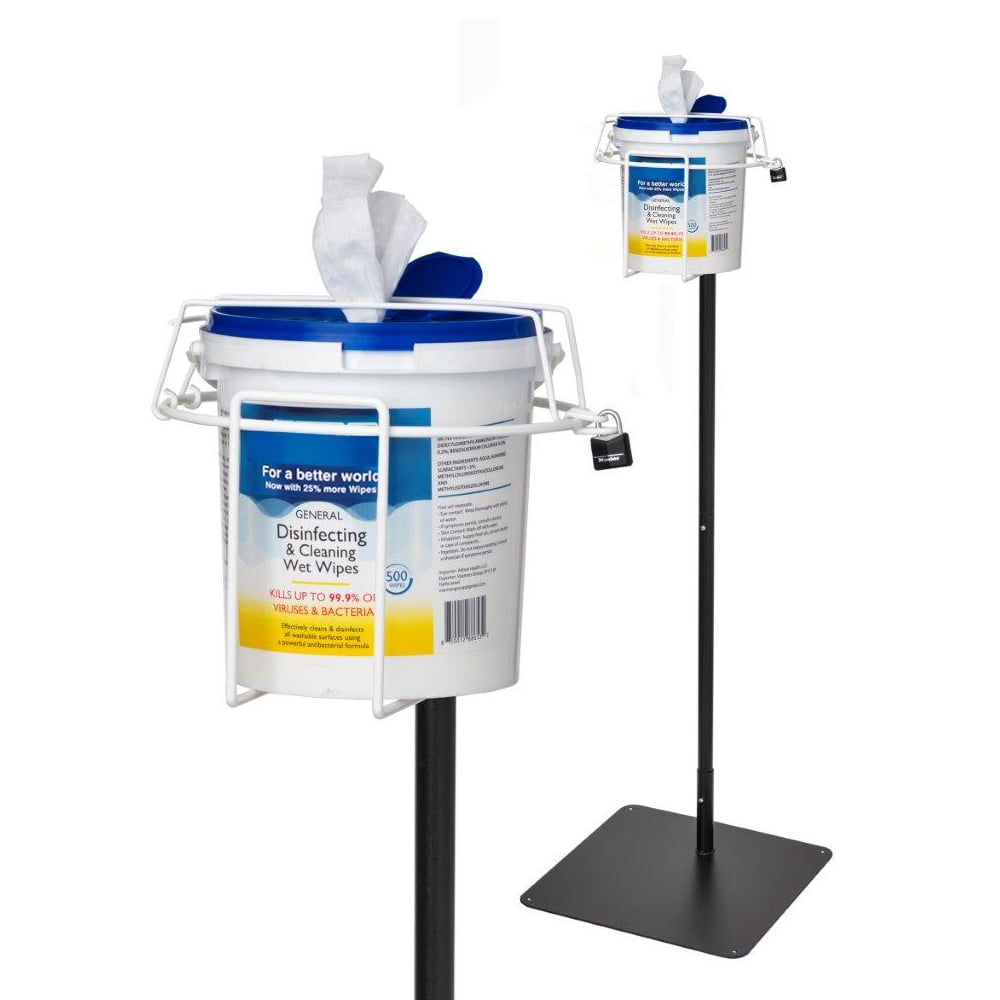 Free Standing Locking 2 Gallon Bucket Rack - Gorvex.com
