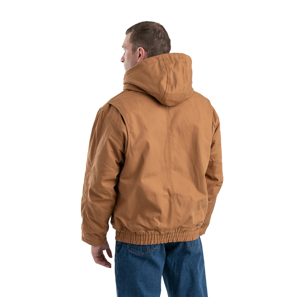 Berne FRHJ01 FR Duck Hooded Jacket with Snap-Button Storm Flap