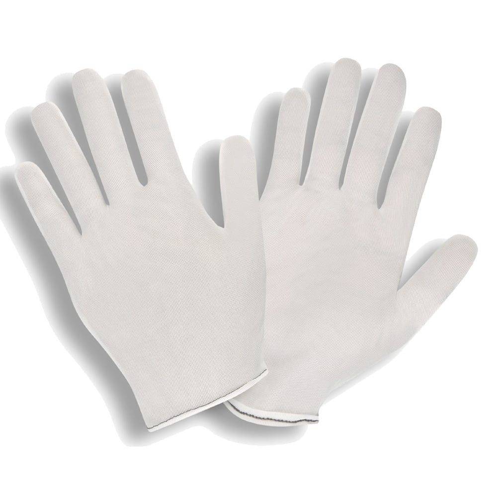 G - Line Men's 2 - Piece Reversible Nylon Inspector's Gloves, Hemmed Cuff, 1 dozen (12 pairs) - Gorvex.com