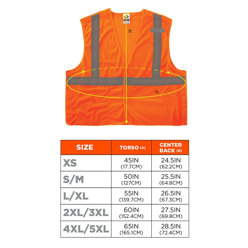 GloWear 8215BA Class 2 Breakaway Mesh Hi - Vis Vest - Gorvex.com