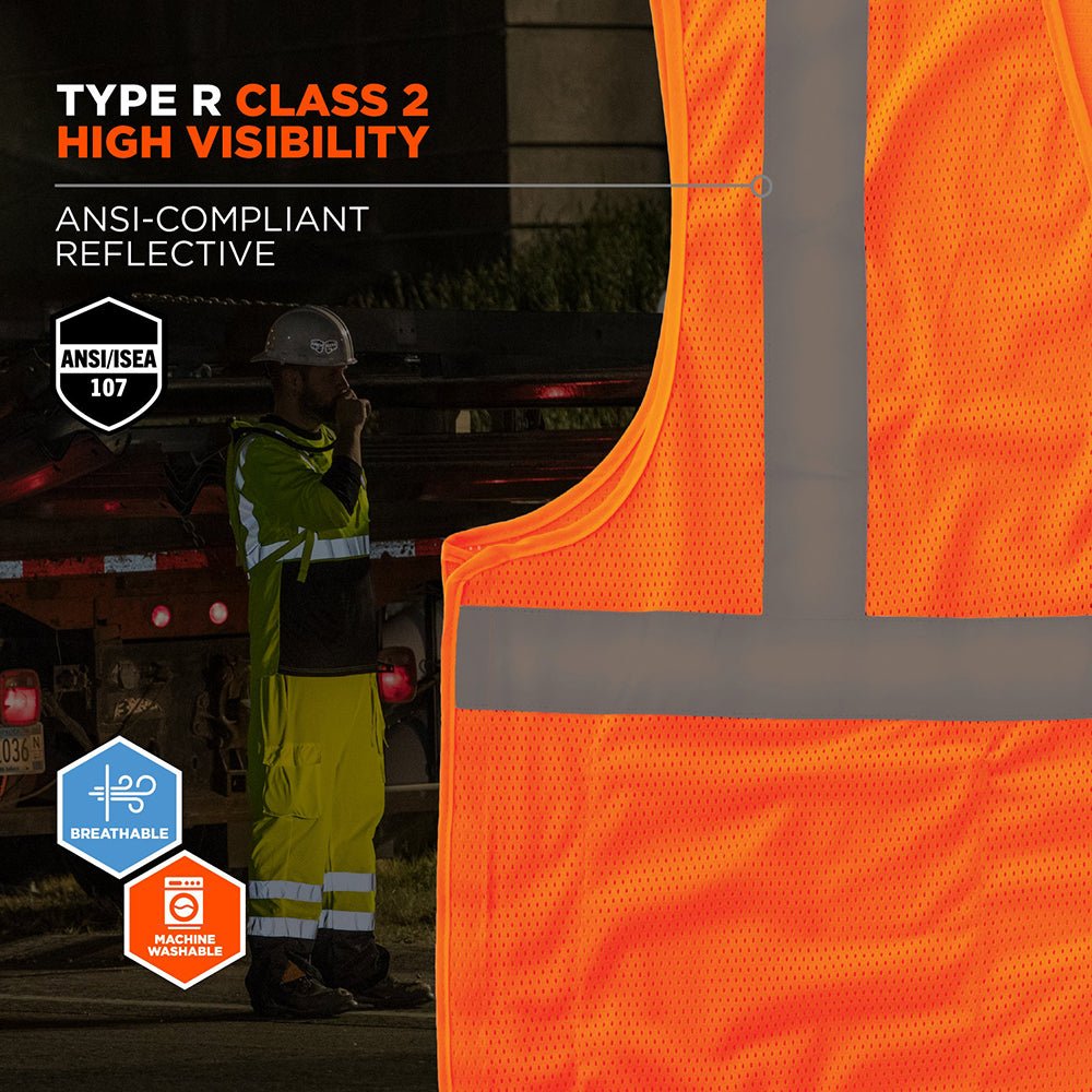 GloWear 8215BA Class 2 Breakaway Mesh Hi - Vis Vest - Gorvex.com