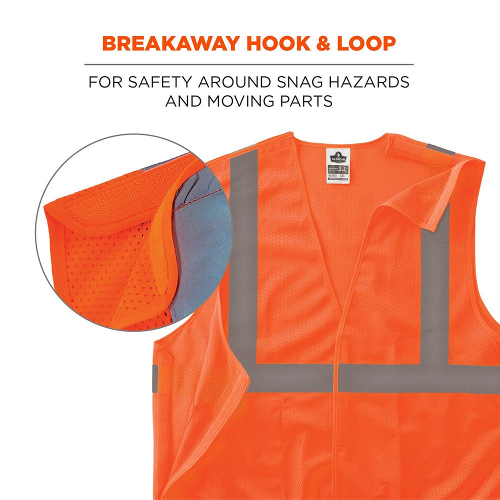 GloWear 8215BA Class 2 Breakaway Mesh Hi - Vis Vest - Gorvex.com