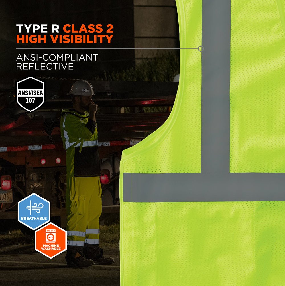 GloWear 8215BA Class 2 Breakaway Mesh Hi - Vis Vest - Gorvex.com