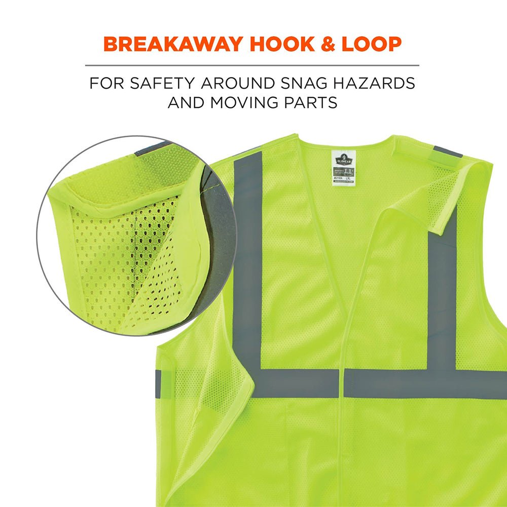 GloWear 8215BA Class 2 Breakaway Mesh Hi - Vis Vest - Gorvex.com