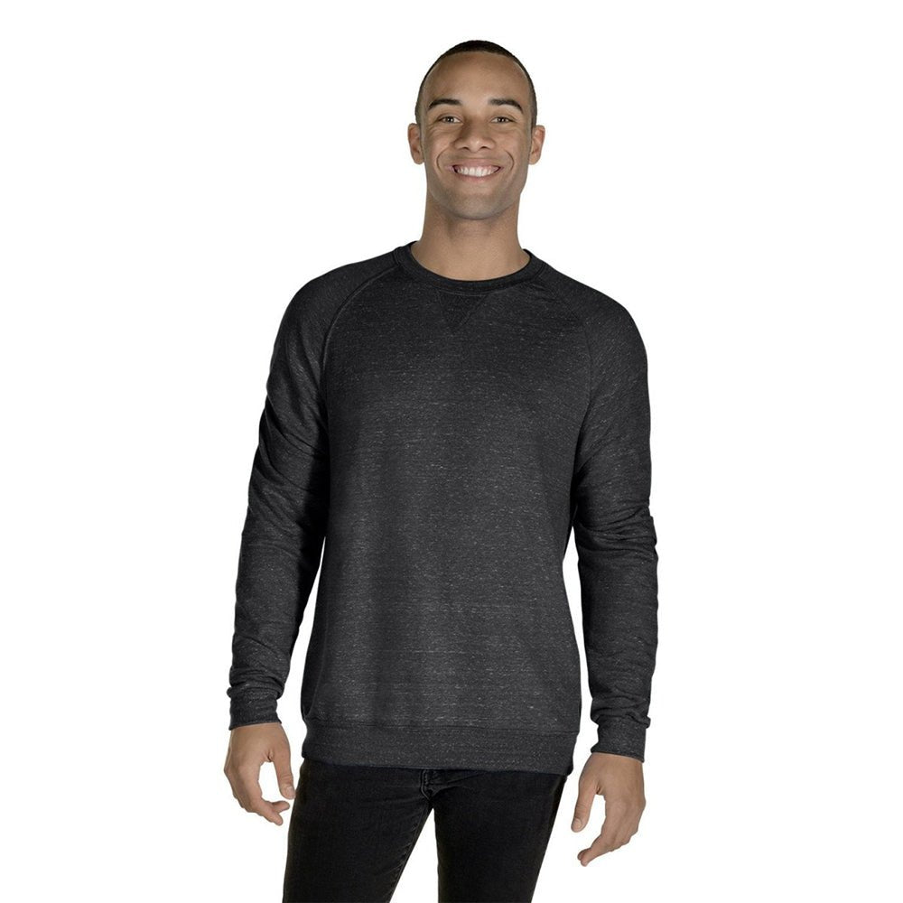 Jerzees 91MR Snow Heather French Terry Crewneck Sweatshirt - Gorvex.com