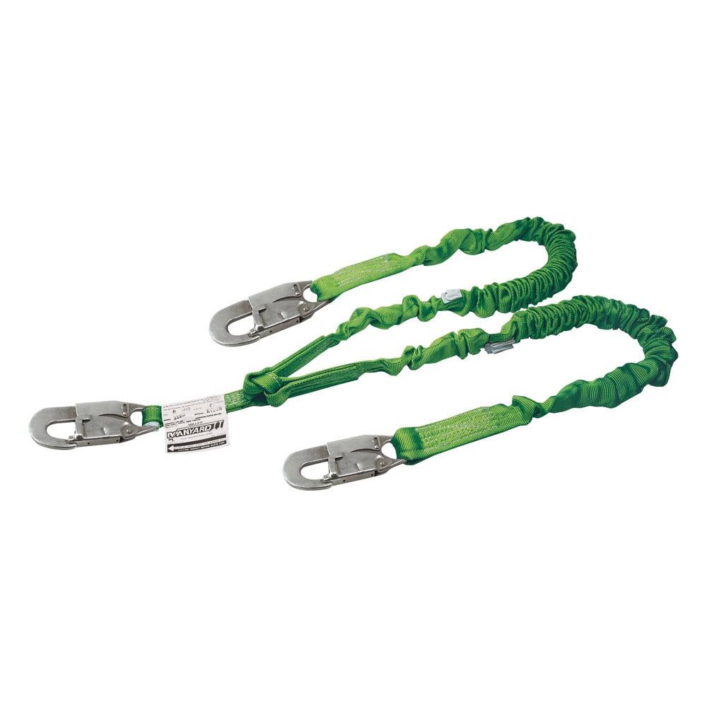 Miller Manyard II™ Two - Legged 6' Web Lanyard with 3 Snap Hooks - Gorvex.com
