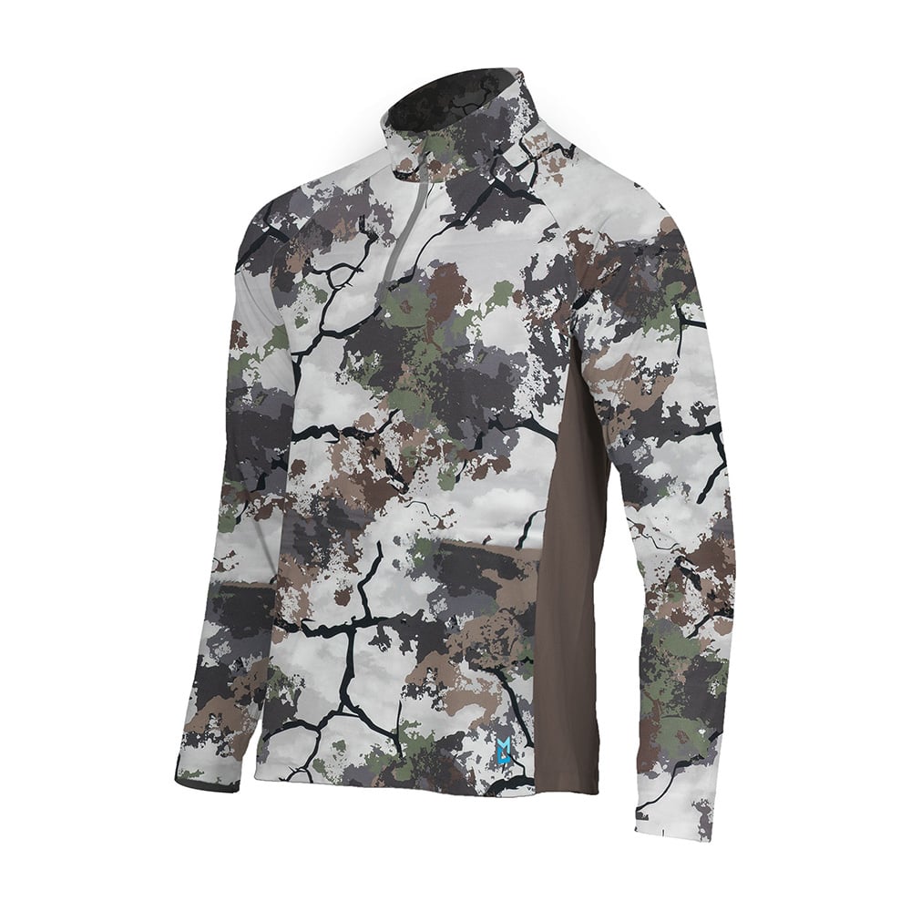 Mobile Cooling MCMT07 Men's Odor Control 1/4 Zip Long Sleeve T-Shirt - Gorvex.com