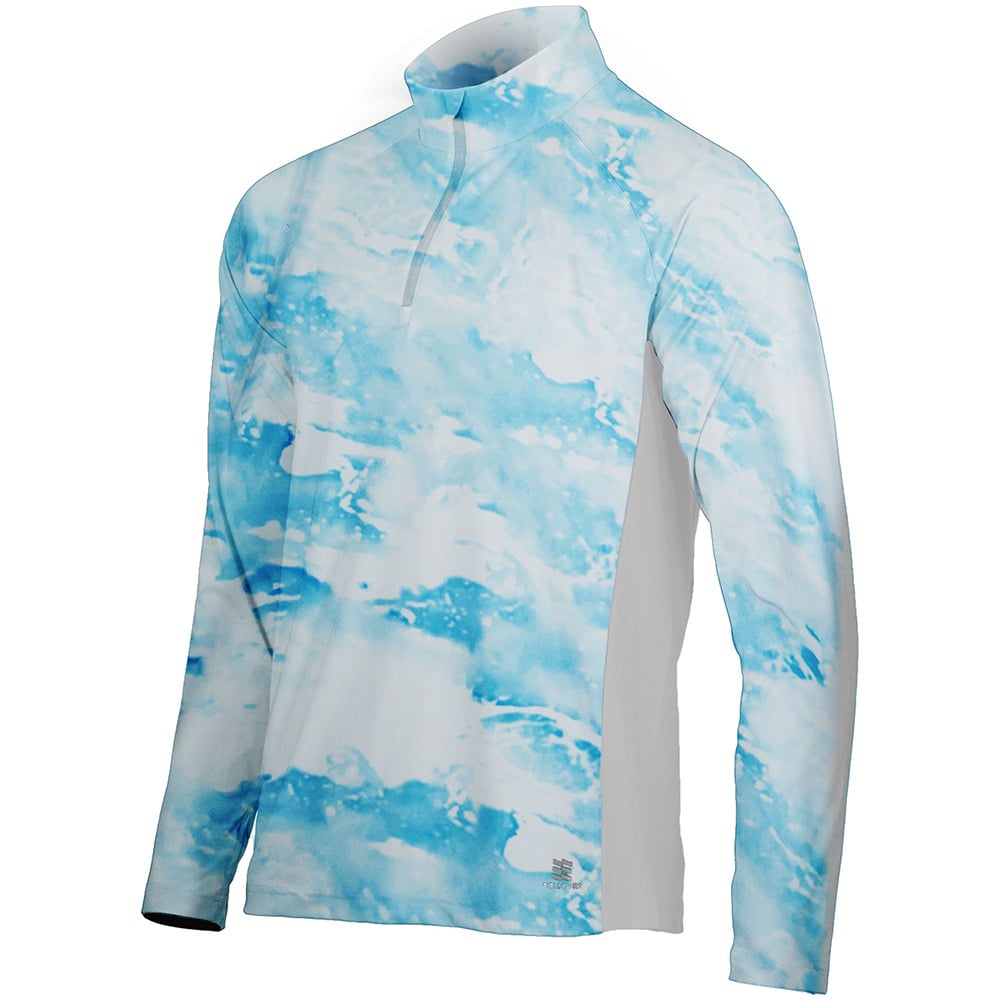 Mobile Cooling MCMT07 Men's Odor Control 1/4 Zip Long Sleeve T-Shirt - Gorvex.com