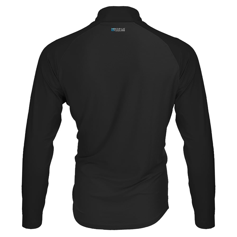 Mobile Cooling MCMT07 Men's Odor Control 1/4 Zip Long Sleeve T-Shirt - Gorvex.com