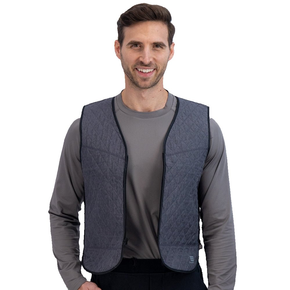 Mobile Cooling MCUV05 Lightweight Stylish V - Neck Zip Vest - Gorvex.com