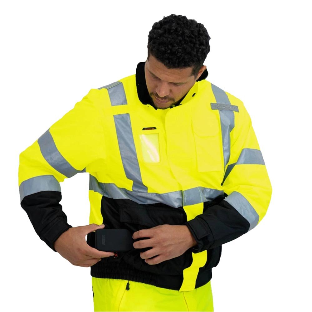 Mobile Warming MWJ19M04 Men's Hi - Vis Heated Windproof Jacket - Gorvex.com