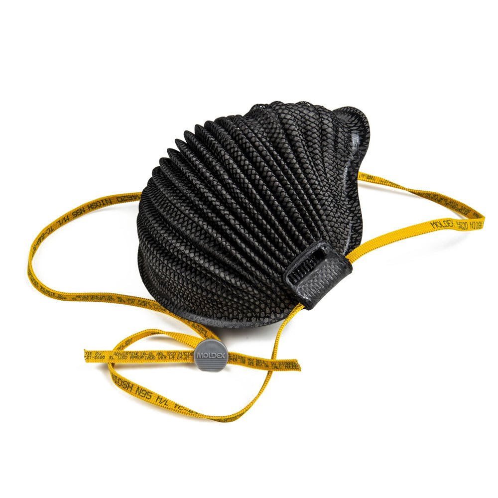 Moldex N95 AirWave Black Full Flange Respirator, 1 box (10 pieces) - Gorvex.com