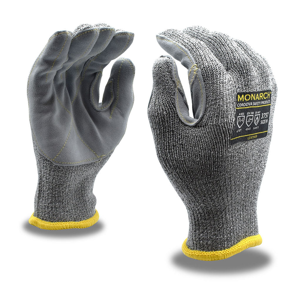 MONARCH Leather™ 3757 High Performance Glove with Split Cowhide Palm, 1 pair - Gorvex.com