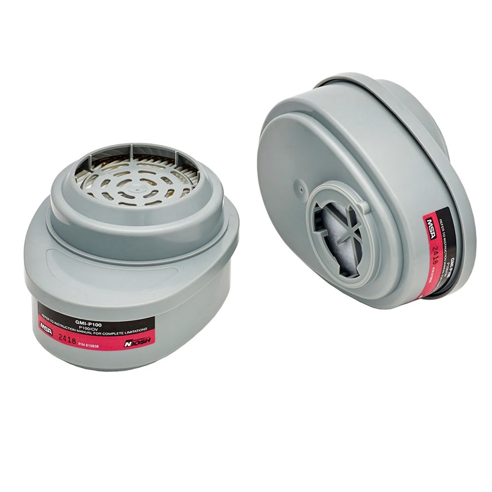 MSA 815641 Iodine Vapor GMI - P100 Advantage Respirator Cartridge, 1 pair - Gorvex.com