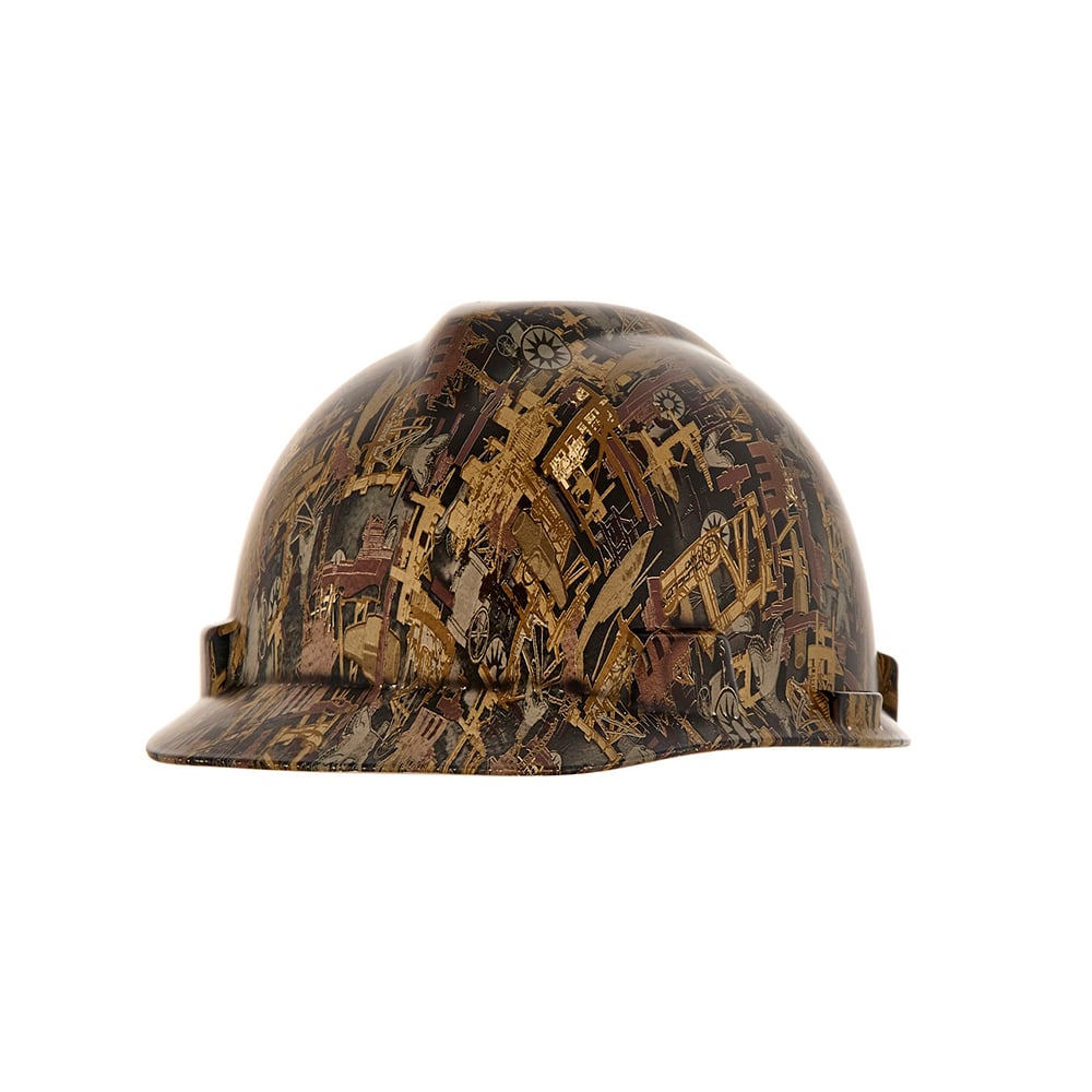 MSA V - Gard® Hydro Dipped Cap Style Hard Hat with Ratchet Suspension - Gorvex.com