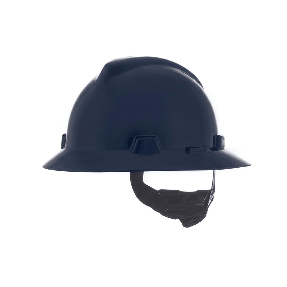 MSA V - Gard® Slotted Full Brim Hard Hat with Gloss Finish - Gorvex.com