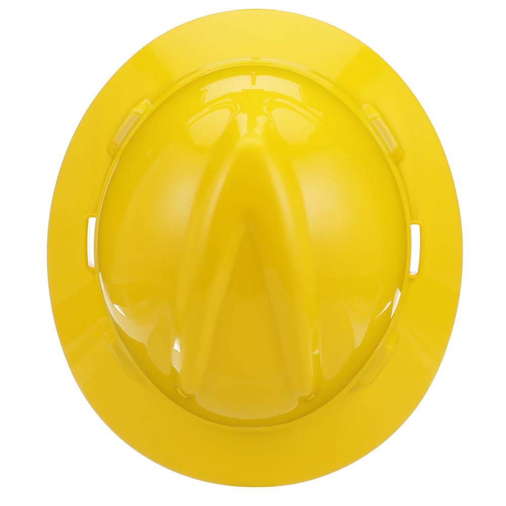 MSA V - Gard® Slotted Full Brim Hard Hat with Gloss Finish - Gorvex.com