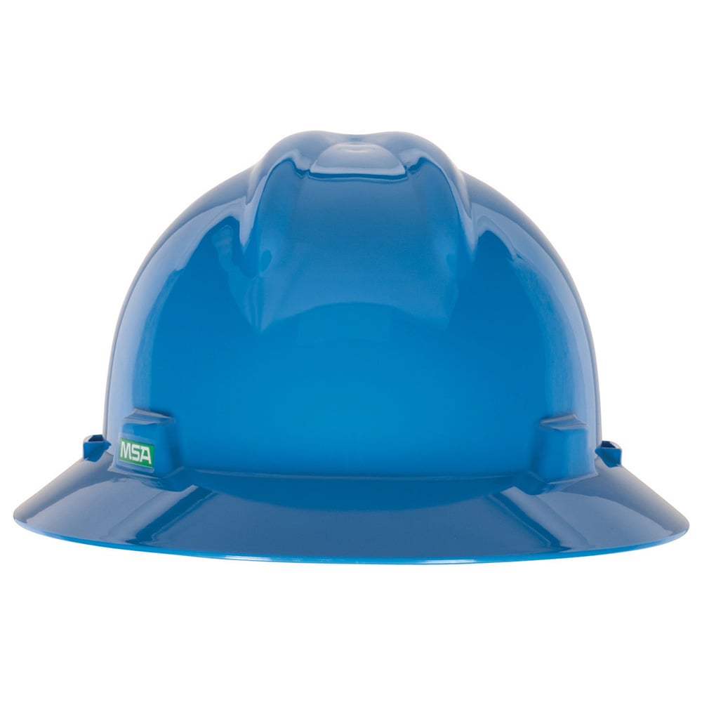 MSA V - Gard® Slotted Full Brim Hard Hat with Gloss Finish - Gorvex.com