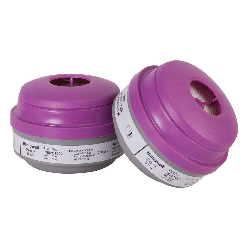 North N Series Acid Gas/P100 Cartridge Filter Combination, 1 pair - Gorvex.com