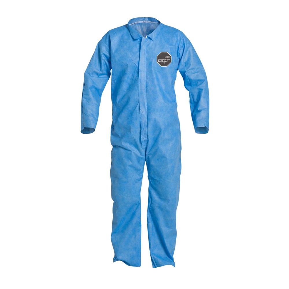 PB120S ProShield® Coverall with Collar, Open Wrist & Ankle, M - 5XL, 1 case (25 pieces) - Gorvex.com