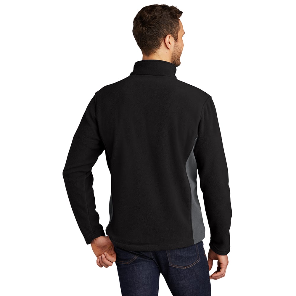 Port Authority F216 Colorblock Value Midweight Fleece Full Zip Jacket - Gorvex.com