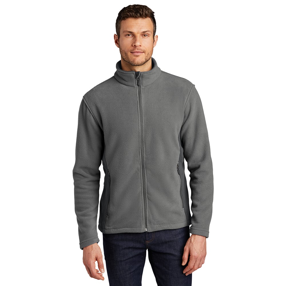 Port Authority F216 Colorblock Value Midweight Fleece Full Zip Jacket - Gorvex.com