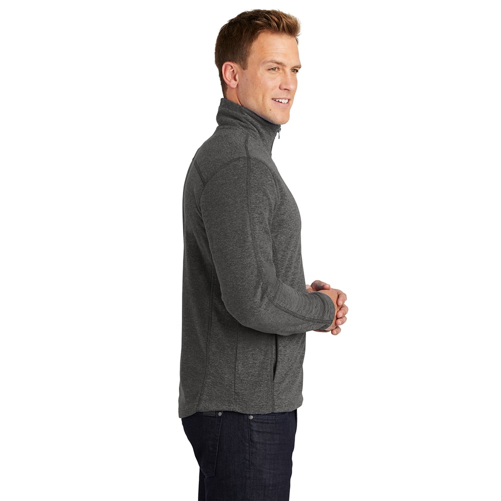 Port Authority F235 Lightweight Heather Microfleece Full Zip Jacket - Gorvex.com
