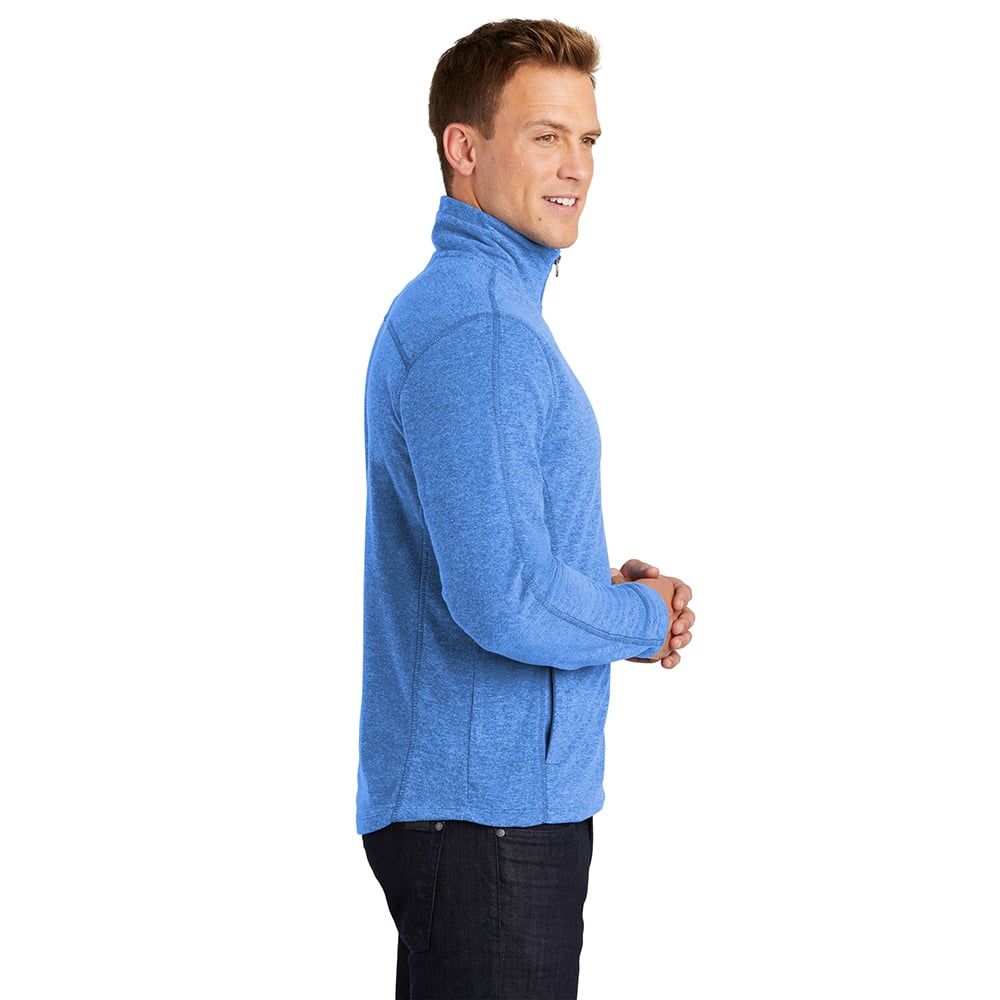 Port Authority F235 Lightweight Heather Microfleece Full Zip Jacket - Gorvex.com