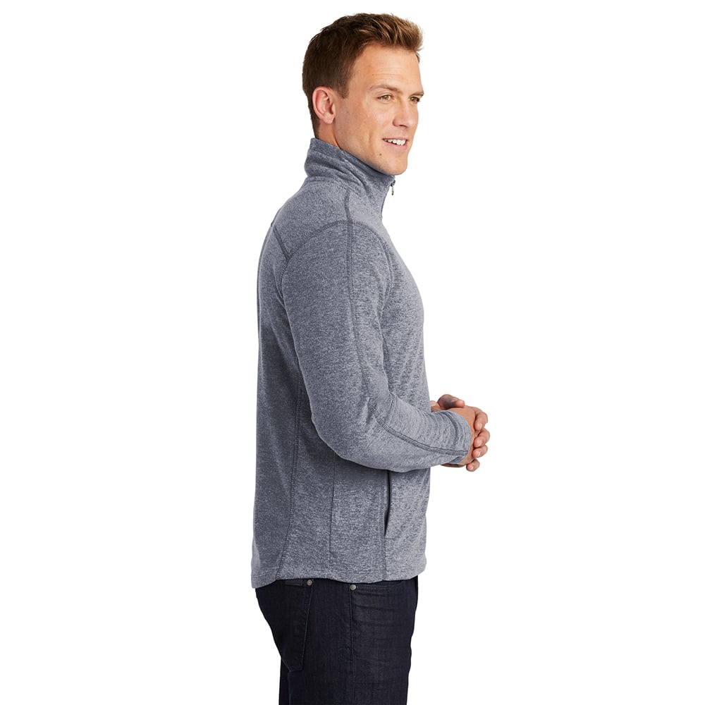 Port Authority F235 Lightweight Heather Microfleece Full Zip Jacket - Gorvex.com