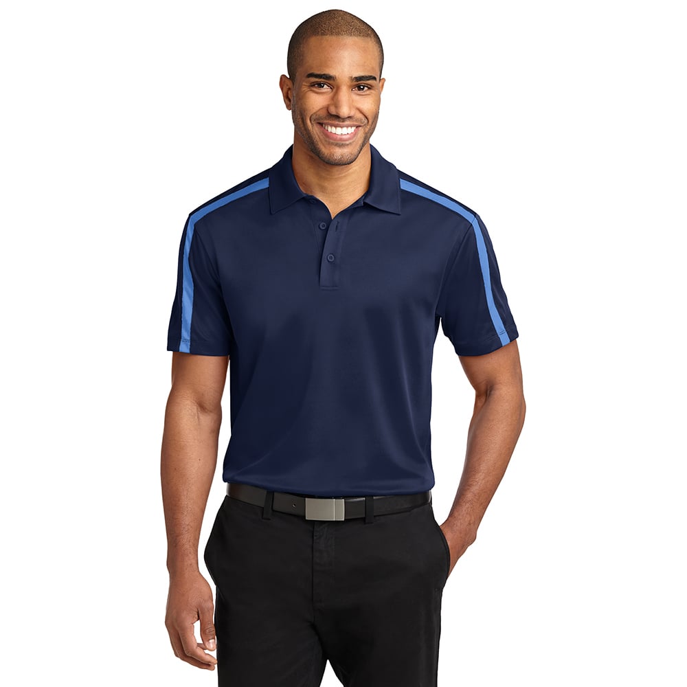 Port Authority K547 Silk Touch Performance Colorblock Stripe Polo - Gorvex.com