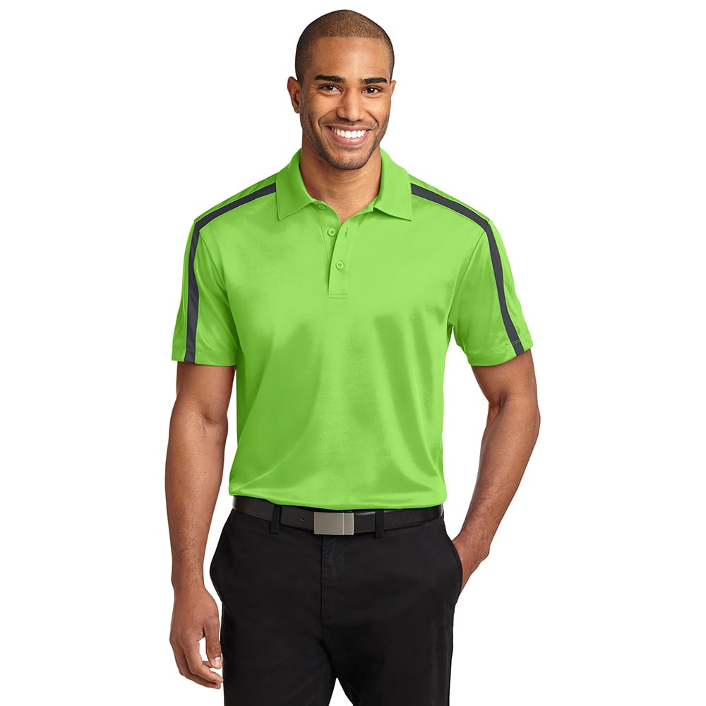 Port Authority K547 Silk Touch Performance Colorblock Stripe Polo - Gorvex.com