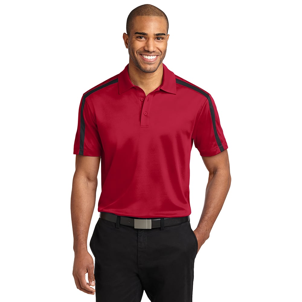 Port Authority K547 Silk Touch Performance Colorblock Stripe Polo - Gorvex.com