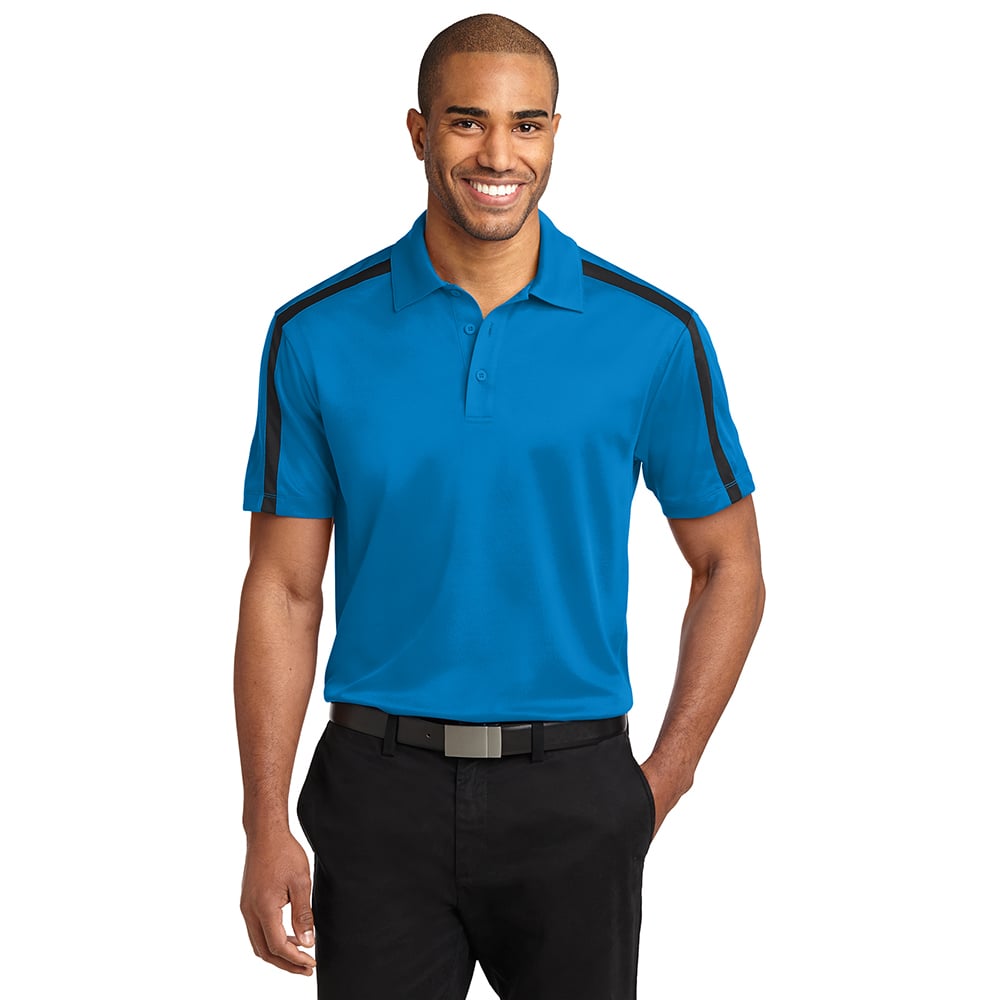 Port Authority K547 Silk Touch Performance Colorblock Stripe Polo - Gorvex.com